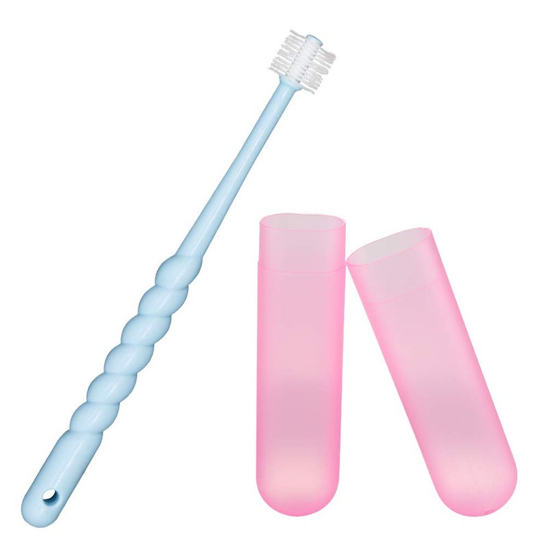 VTurboWay 360-Degree Pet Toothbrush for Puppy, Small Dog and Cat, Colors May Vary - Image 1